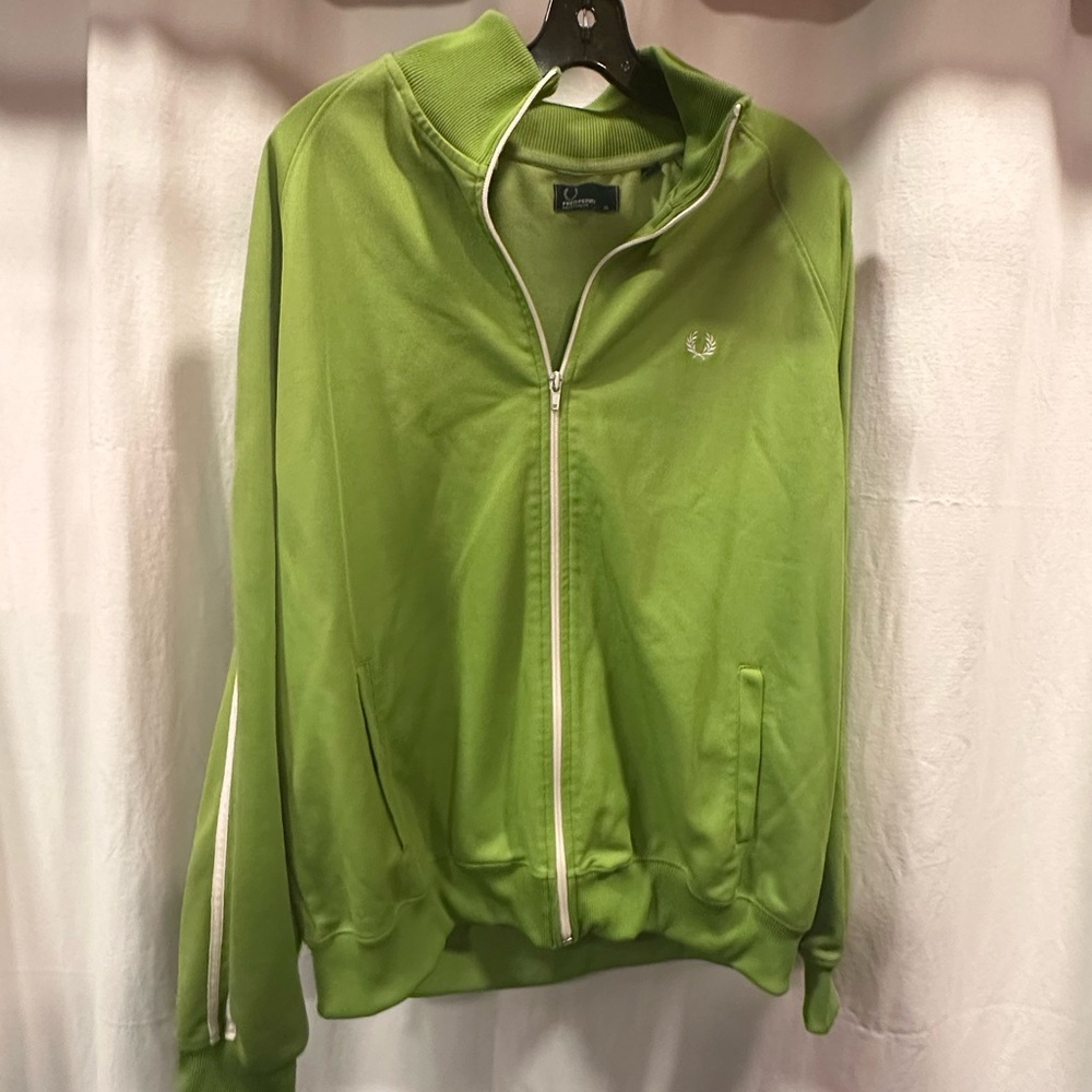 Fred Perry Lime Green Zip-Up Jacket